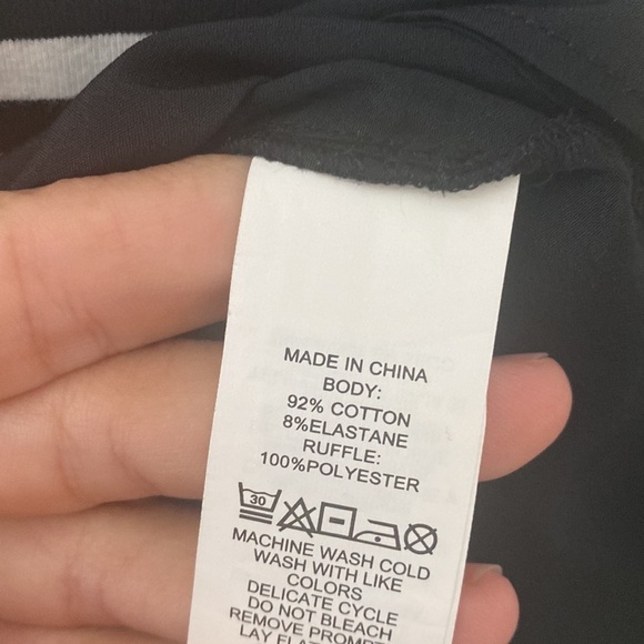 Kate Spade Striped Ruffle Cotton Blend Top - Picture 5 of 5